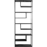 Vakkenkast Huub Zwart Mangohout 210 x 80 cm - Roomdivider