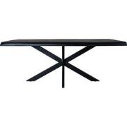 Eettafel Arvu 240 cm - Zwart Mangohout Spinpoot