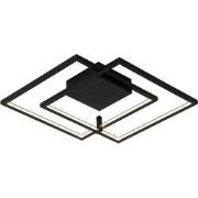 NORI LED 42W 3000K zwart 540x480x60 dimbaar