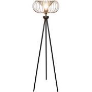 JULIA 1x E27 vloerlamp Ã˜44cm zwart