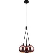 ROGODO Pendel Koper/Roze 3x E27