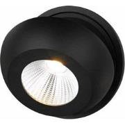 OLEO plafonier dimbaar 1x7W LED 3000K zwart