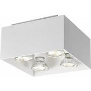 KUBO wit 4x 5W LED GU10 dimbaar incl.
