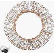 PTMD Kerstkrans Hibba - 60x13x60 cm - Ijzer - Brons