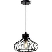 QUVIO Hanglamp metalen frame zwart - QUV5145L-BLACK