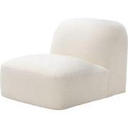 Draaifauteuil Stof Beige - Zitbreedte 76cm - 76x106x75cm - Mary