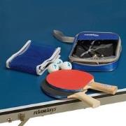 Relaxdays tafeltennis set - 14x150x1,7 cm - 2 sterren - 2 batjes - 3 b...