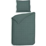 Heckett & Lane Dekbedovertrek Diamante Mineral Green 140 x 200 220 cm ...