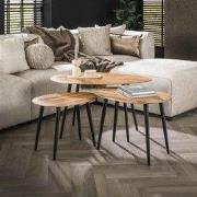 Hoyz Collection - Salontafel Set Organisch - Massief Acacia Naturel - ...