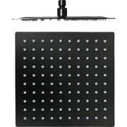 Hoofddouche Slim 30x30cm mat zwart