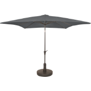 Kopu® Malaga Parasol Vierkant 200x200 cm met Knikarm - Grijs