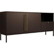 Meubella Dressoir Lagos - Zwart - 180 cm