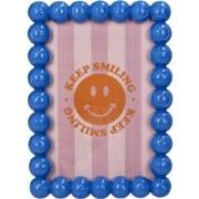 URBANJNGL - Photo frame Smiley Polyresin Blue 10x15cm