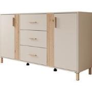 Meubella Dressoir Bahia - Beige - 163 cm