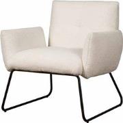 Tower living Dante coffeechair - fabric Teddy MJ8-1 White