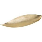 J-line - Plateau Blad Aluminium Goud Large - 67x20x11cm