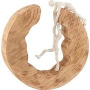 J-Line - Figuur Koppel Klimmen Mango Hout/aluminium Naturel/wit - 29.5...