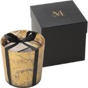 J-Line - Geurkaars M-chic Glas Goud/zwart Medium-80u - 15.5x15.5x15.5c...