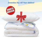 All Year dekbed + 1 Hoofdkussen - Eenpersoons - Dekbed Set - 140x220 c...