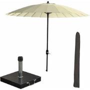 Garden Impressions Manilla stokparasol Ø250 cm - ecru incl 40 kg Cosmo...