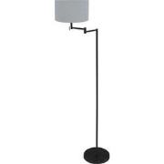 Mexlite vloerlamp Bella - zwart - metaal - 3893ZW