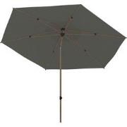 4 Seasons Azzurro parasol Ø300 cm antraciet solefin - houtlook frame