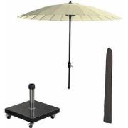 Garden Impressions Manilla stokparasol Ø250 cm - ecru incl 40 kg Eurek...