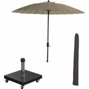 Garden Impressions Manilla stokparasol Ø250 cm - taupe incl 40 kg Eure...