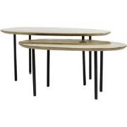 PTMD Oxil Green Wood Side Table Eggs Hape Top SV2