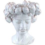 PTMD Alani White Glazed Ceramic Statue Of Women Head B