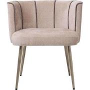 PTMD Nell Beige Dining Chair Aphrodite 3 Stripes