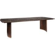 PTMD Ostara Brown Mango Wood Diningtable 280cm Gold Leg