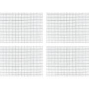 Krumble Theedoek met ruitpatroon klein - Wit - Set van 4