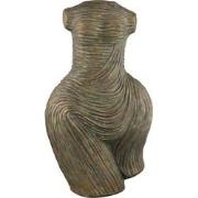 PTMD Sophi Black Cement Women Shaped Statue Curved L