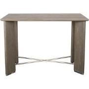 PTMD Liber Bar Table 140x70x94 Grey Wood Antique Metal