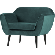 Woood Rocco Fauteuil - Velvet - Teal - 75x92x81