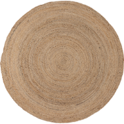 WOOOD Ross Vloerkleed - Jute - Naturel - 1x150x150