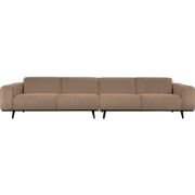 BePureHome Statement 4-Zitsbank XL - Bouclé - Nougat - 77x372x93