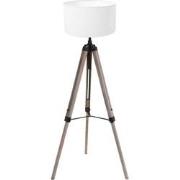 Mexlite vloerlamp Triek - zwart - hout - 75 cm - E27 fitting - 4105ZW