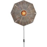 Wandlamp Panama - Donker grijs - 45x7x45cm