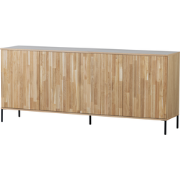 WOOOD New Gravure Dressoir - Eiken - Naturel - 85x200x44