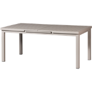 WOOOD Mobile Uitschuifbare Tuintafel - Aluminium - Zand - 79x240x100