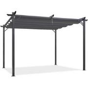 Feel Furniture - Pergola - met zonnewering - 3 bij 3 meter - Donkergri...