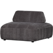 WOOOD Sterck Fauteuil - Polyester  - Charcoal - 118x102x41