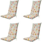Madison -  Tuinstoelkussen Hoge Rug Florina orange - Ca. 123x50 cm - S...
