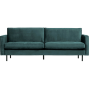 BePureHome Rodeo Classic 2,5-Zitsbank - Velvet - Teal - 83x230x88