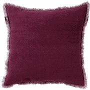 Dutch Decor BURTO - Sierkussen 60x60 cm - gewassen katoen - Red Plum -...