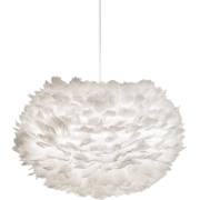 Eos Medium hanglamp white - met koordset wit - Ø 45 cm