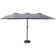 Feel Furniture - Toscano - Grote Parasol - Twin - 4.5 Meter - Donkergr...