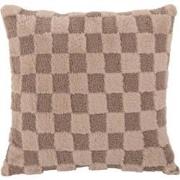 Sierkussen Checker - Bruin - 45x45x15cm